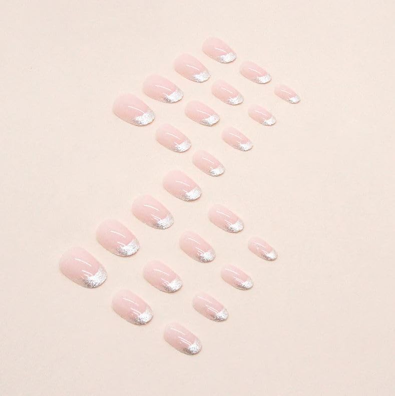 ZOONA ZOONA 24PCS Everlasting French Nails Artificial Nails Art Set Lightweight Long Lasting Easy To Use Quick Fix For Festivals Special Occasions - Image 2