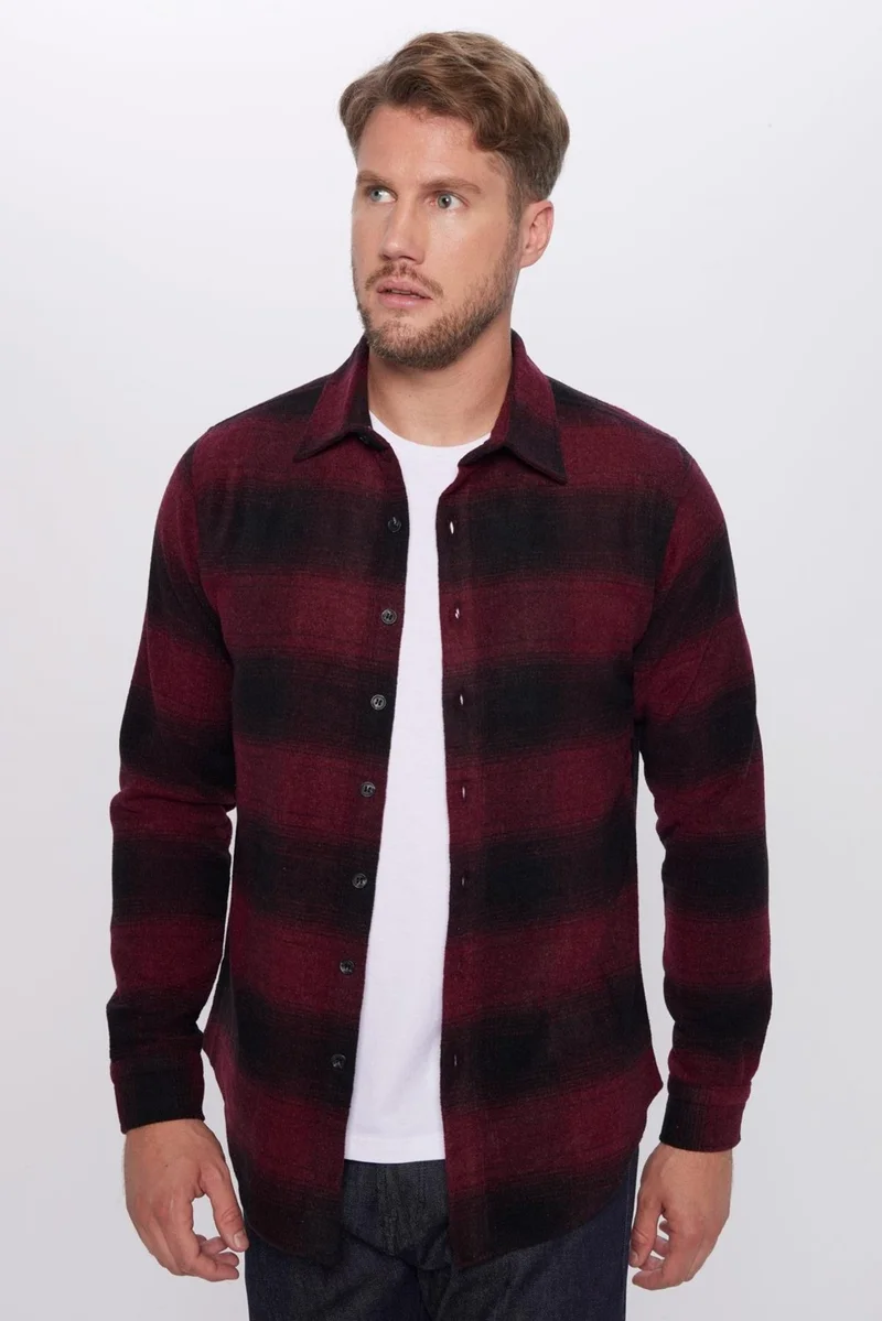 تودورس Men's Slim Fit Slim Fit Lumberjack Plaid Winter Shirt