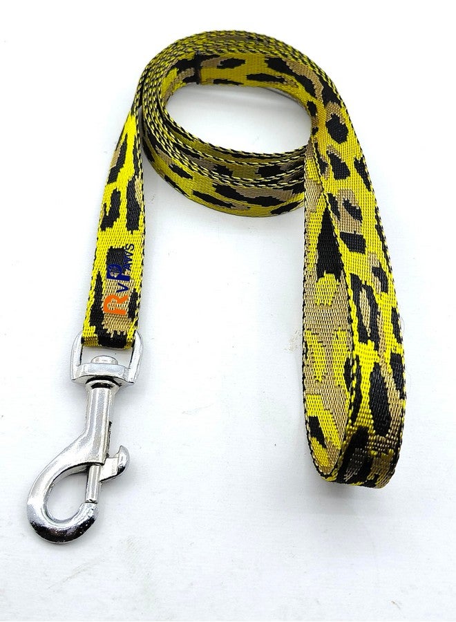 طوق نايلون للحيوانات الأليفة مع مقود وإبزيم سريع الفك قابل للتنفس للتدريب والمشي في الهواء الطلق للجراء والكلاب والقطط (أسود وأصفر) - Image 4