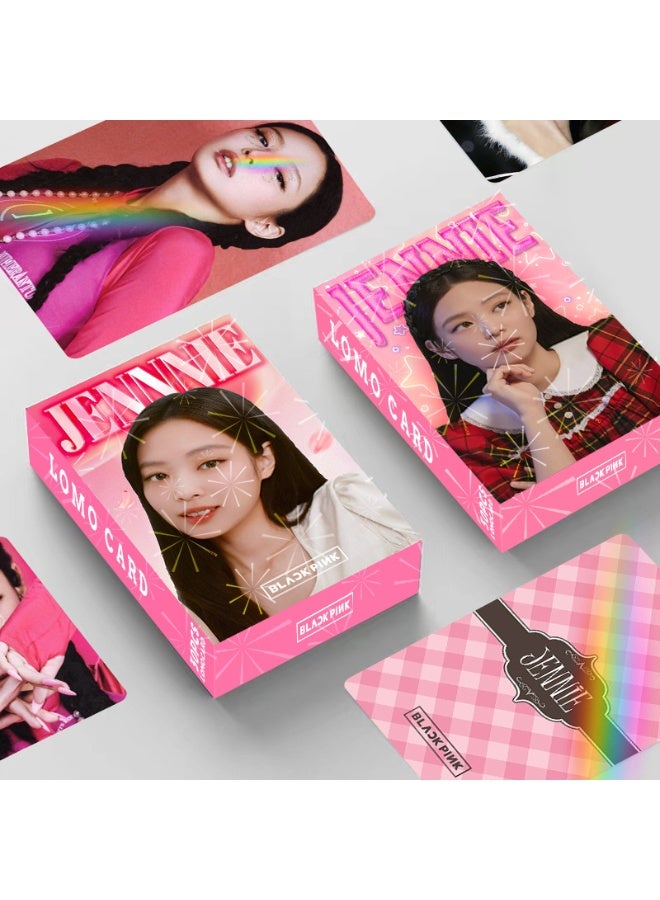 NIBEMINENT 30 Pcs Kpop BLACKPINK - Jennie Lomo Cards Card For Fans Collection Gifts - Image 1
