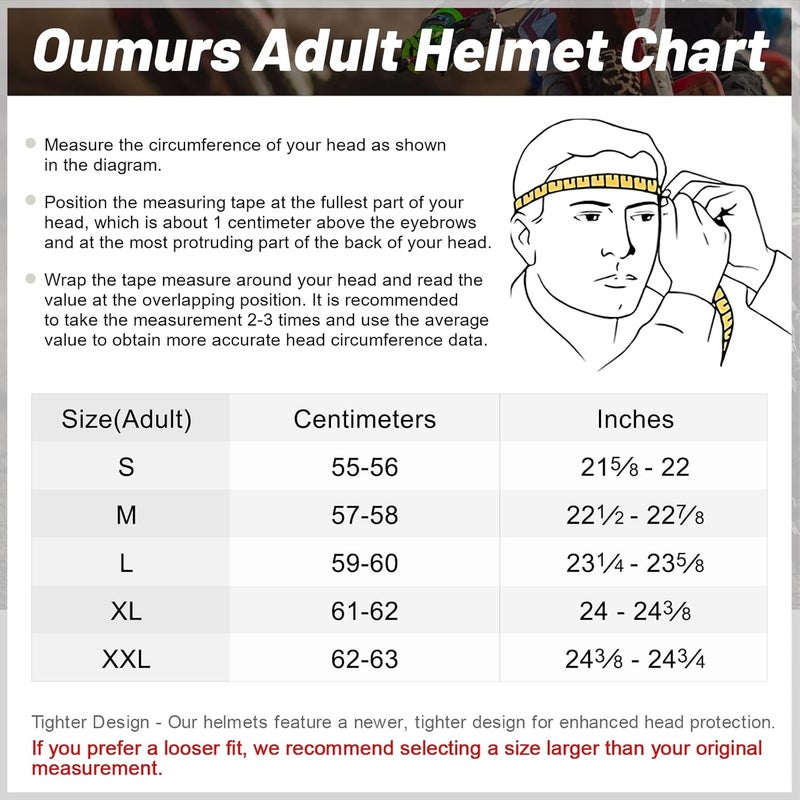 OUMURS DOT Adult Dirt Bike Helmet with Goggles, Gloves & Mask - Adjustable Sun Visor for Off-Road Motocross - Image 5