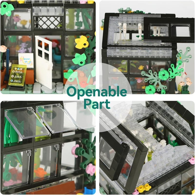 TOY PLAYER STEM Flower House Building Blocks Building Kit, Friends Girls House Gift for Girls, 6-12 Building Blocks, Compatible with All Popular Brands (579 Pieces) - Image 3