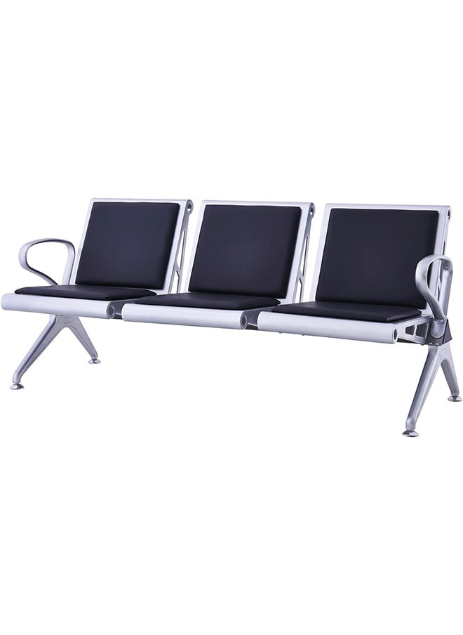 MAF furniture - 3 Seater Airport Chair With Cushion-Black Maf-7083 - Image 1