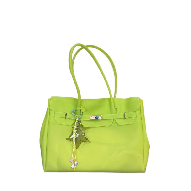 Kiikii Style Jelly Tote Bag 2026 Summer Commuter Transparent Large Capacity Underarm Bag for Women - Image 4