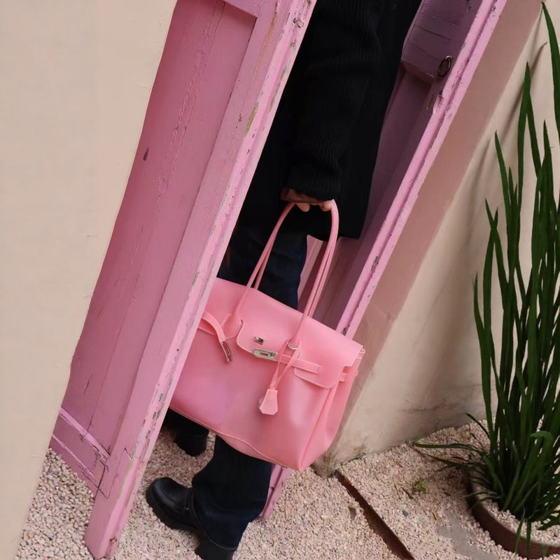 Kiikii Style Jelly Tote Bag 2026 Summer Commuter Transparent Large Capacity Underarm Bag for Women - Image 3