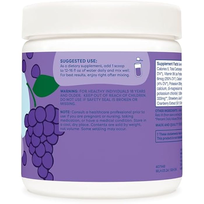Wellah Splish Splash Hydration Electrolyte Drink Mix (Grape Flavored, 30 Servings) - Image 3