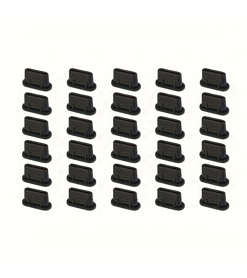 30 قطعة من سدادة السيليكون الواقية من الغبار لمنافذ USB من النوع C للأجهزة من نوع C - Image 1