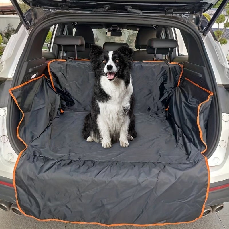 Cargo Liner For SUVs And Cars Designed For Pets Slip Resistant Sturdy Mat For Travel Lightweight Easy To Store Black SUV Trunk Mat - Image 3