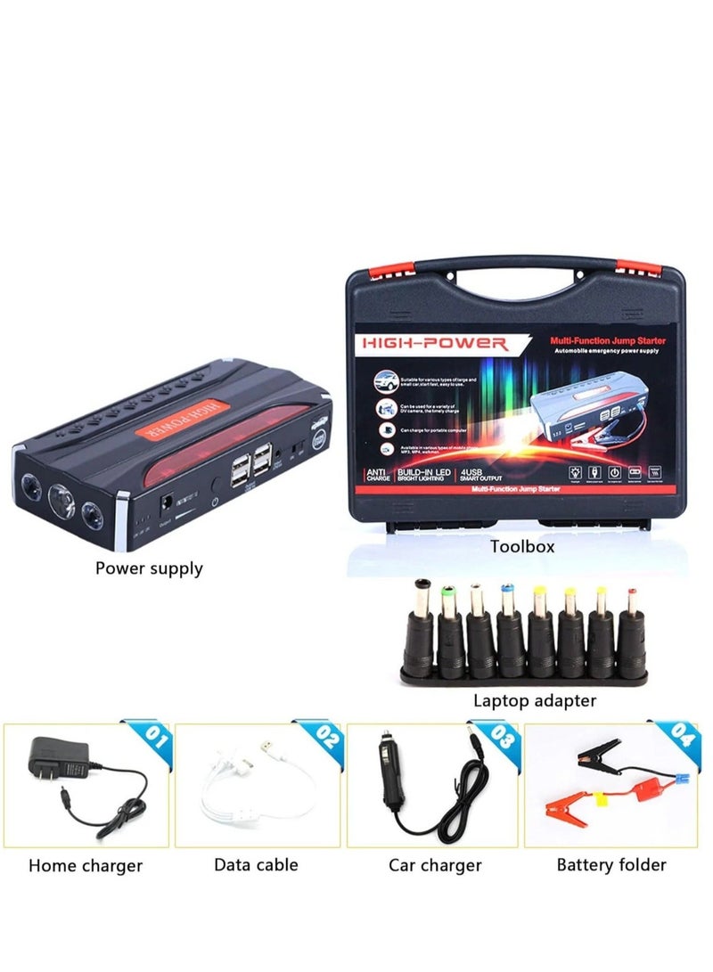 Denx DX1785 portable battery with car subscription for the car with a power of 20000 mAh + multi-use air blower - Image 2