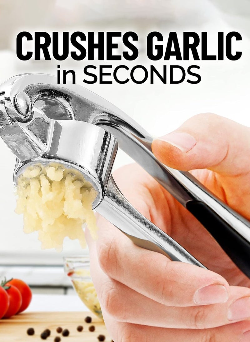 لوبيتيز المتقدمة الثوم الصحافة ، فضي - مانع االصدأ وغسالة صحون الأمن المهنية الثوم سحق أداة - من السهل الضغط ، وسهلة التنظيف ، والتعامل مع لينة ، وبيئة العمل - Image 1