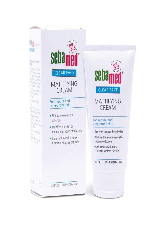 Sebamed Clear Face Mattifying Cream 4 Steps Against Pimples & Blackheads 50ml 1.7 Oz. - Image 1