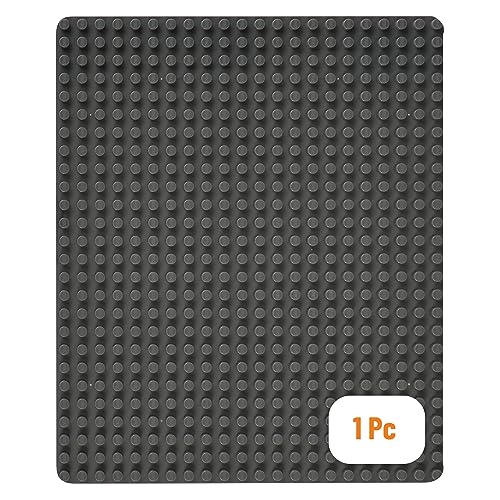 Strictly Briks Brick Baseplate Compatible with Lego Building Bricks Stackable Baseplate for Building Toys 1375 x 1625 in Grey Pack of 1 - Image 1