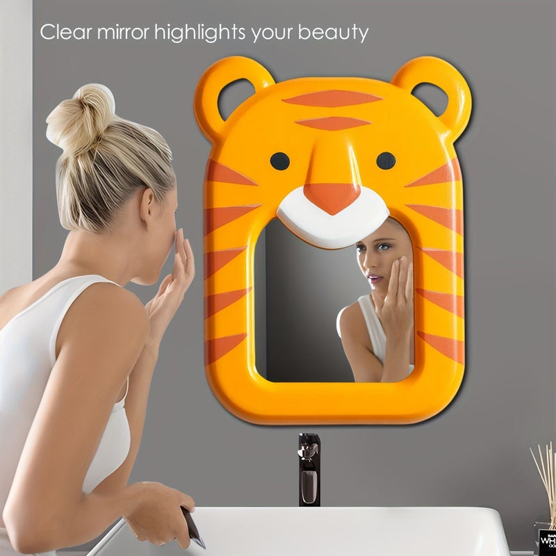 1pc Tiger Shape Wall Mirror With Plastic Surface And Wooden Frame For Children S Room Decoration Model AH JM B 1884 - Image 5