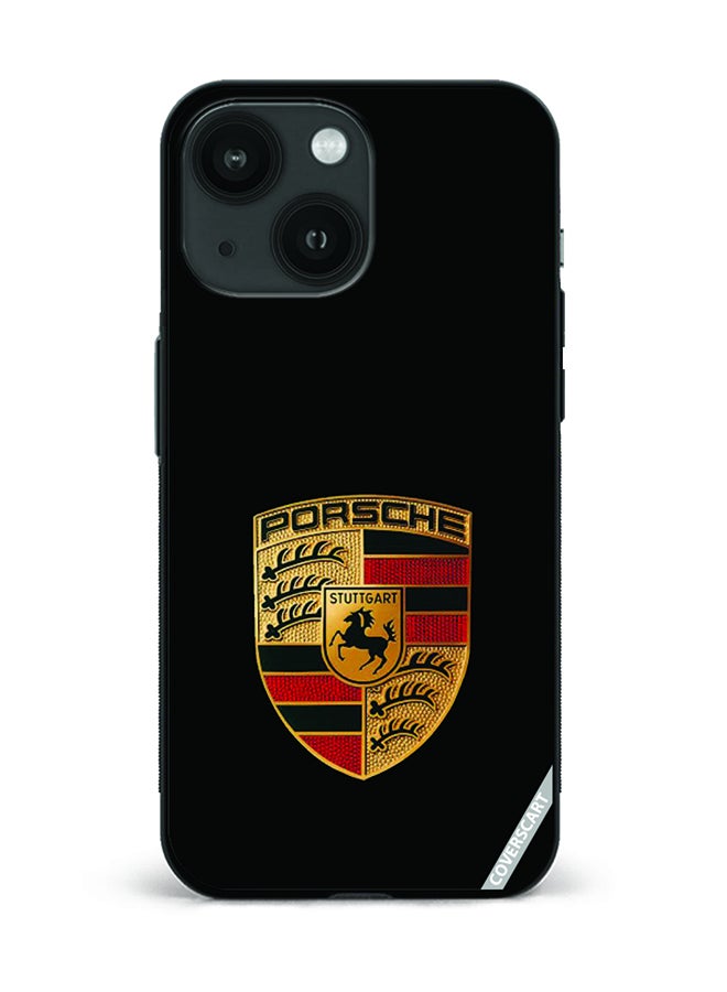 COVERSCART غطاء حماية لجهاز آبل آيفون 14 بلس تصميم بورشه أسود