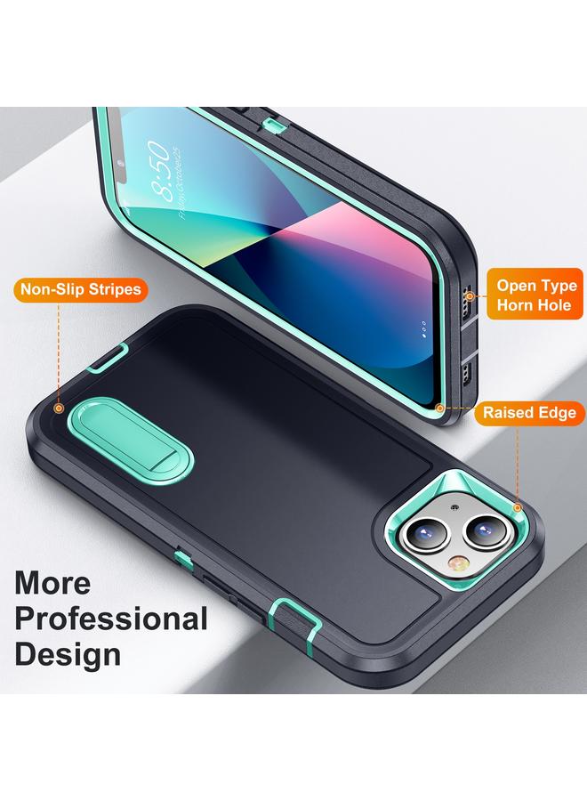 زبون حافظة لهاتف iPhone 13 3 في 1 حافظة هاتف متينة مع حامل - Image 3