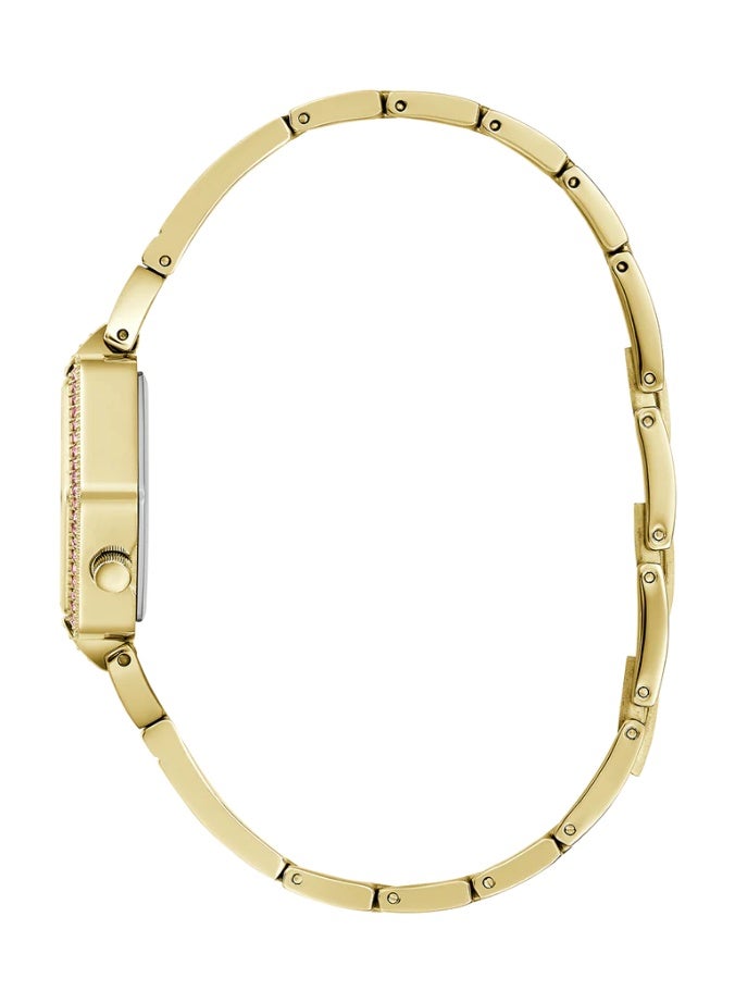 Guess GW0680L2 Women’s Gold Stainless Steel Watch – 28mm Hexagon Analog with Crystal Details - Image 5