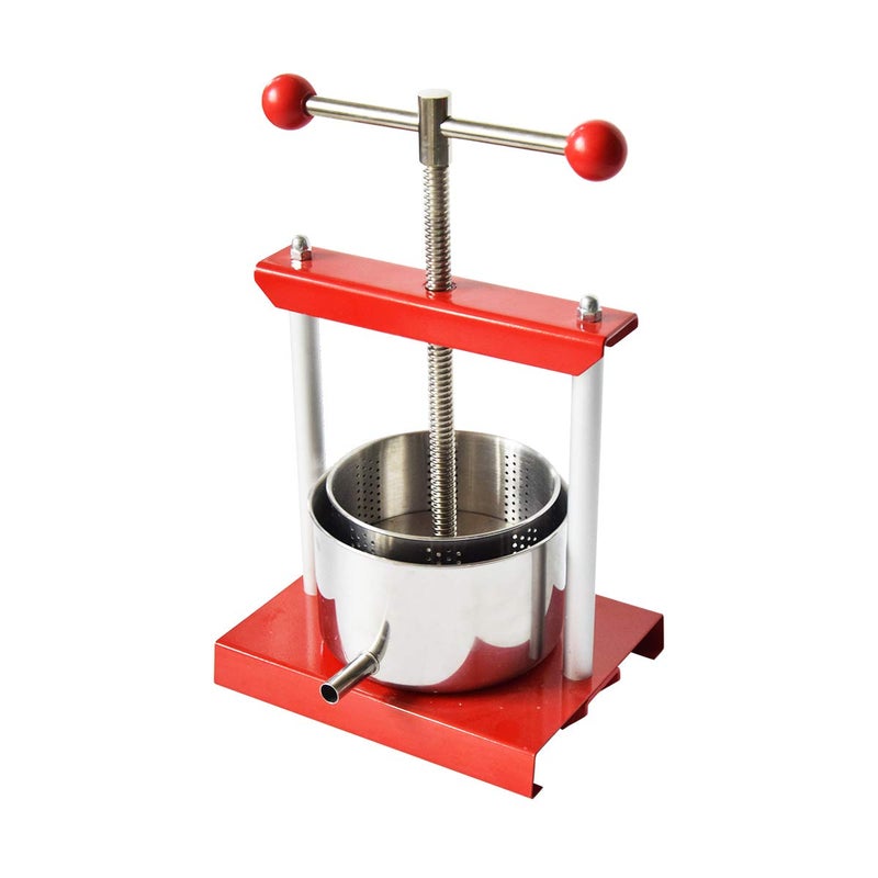 EJWOX Cheese Tincture Herb Fruit Wine Manual Press  08 Gallon Stainless Steel Barrels Press Machine for Juice VegetableWineOlive Oil 