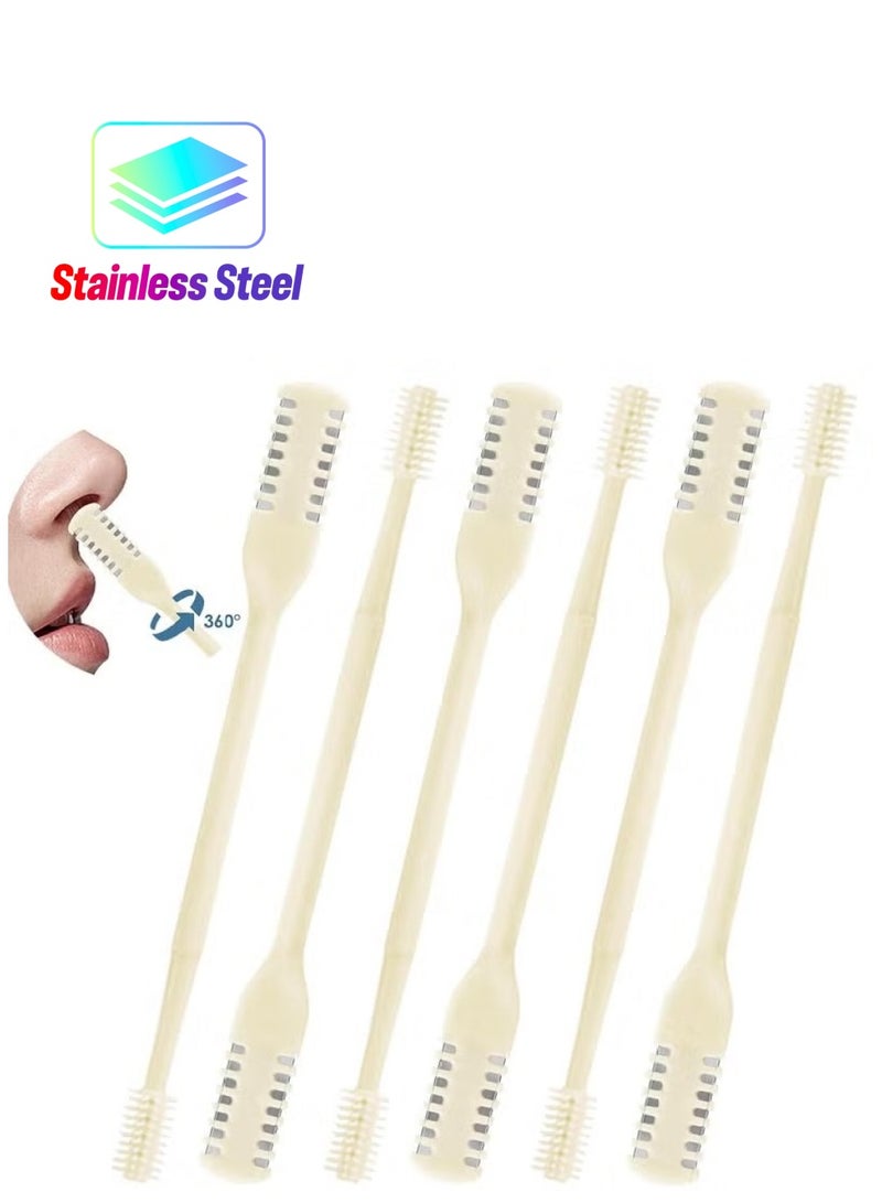 2-in-1 Nasal Hair Cutter, Upgrade Double Sided Nose Hair Knife, 360° Nostril Hair Remover Tool, Nose Hair Trimmer, Nasal Hair Cutter for Men Women, with Soft Cleaning Brush - Image 1