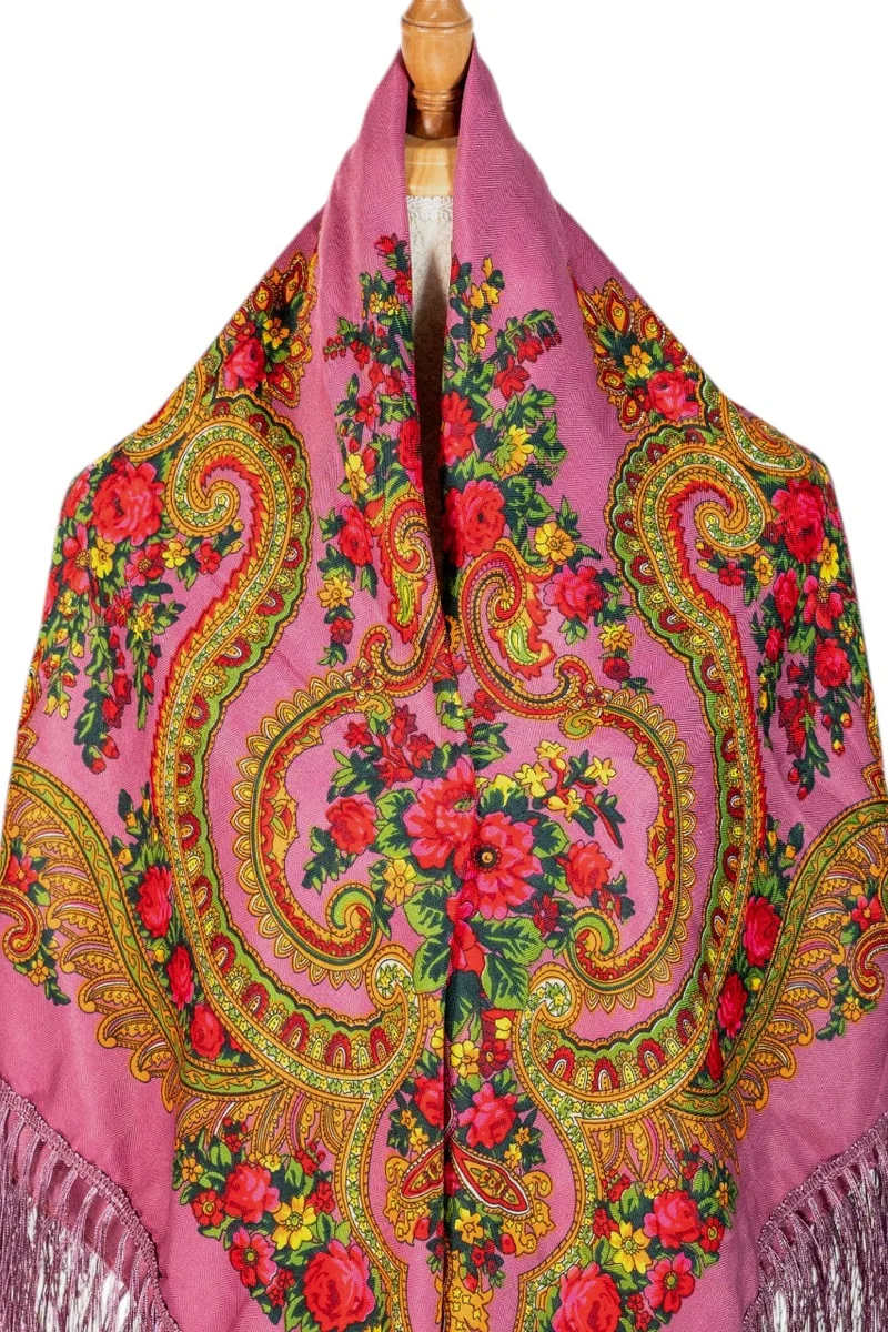 دىدانيالا Anastasia Women's Eastern European Cotton Tassel Shawl