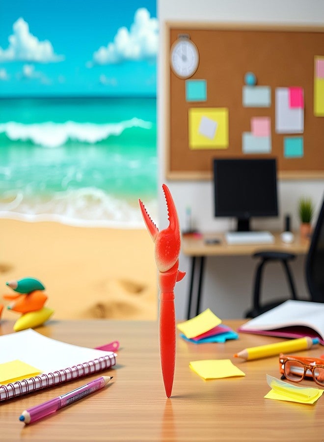 Galepromot أقلام حبر جاف بتصميم مخلب سرطان البحر من جالبروموت، قلم حبر جاف مرح بتصميم مخلب سرطان البحر، قلم حبر جاف جذاب، قبضة مريحة، كتابة سلسة، قلم للطلاب، مناسب للمدرسة والمكتب - Image 5