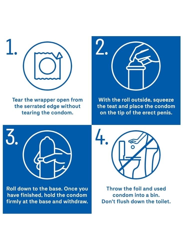 بريميم واقيات ذكرية ديوركس وورمنغ بليجر – لاتكس مزلق بإحساس دافئ (عبوة ١٢ قطعة) - Image 3