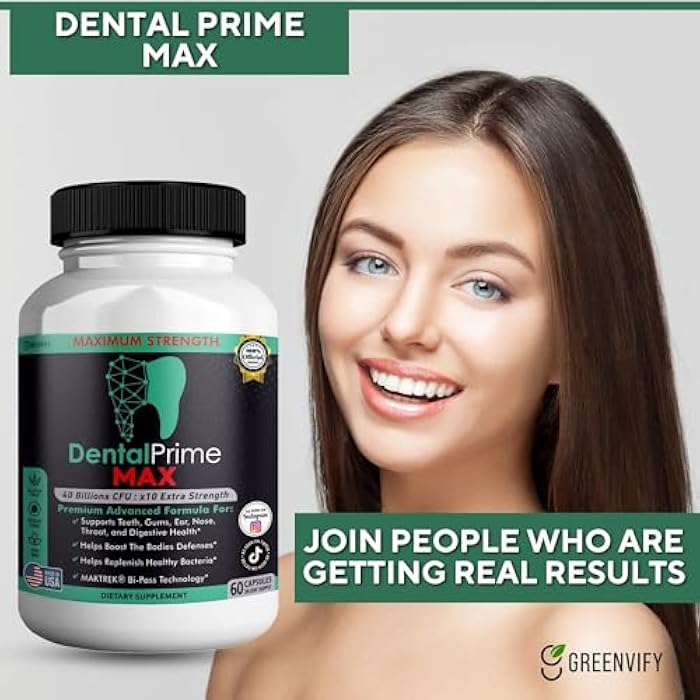 GREENVIFY DentalPrime MAX Probiotic Supplement, 40 Billion CFU, MAKTREK Bi-Pass Technology, 60 Capsules, 30-Day Supply (1) - Image 4
