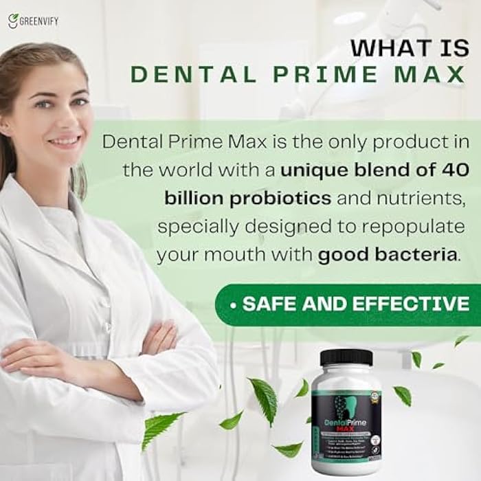 GREENVIFY DentalPrime MAX Probiotic Supplement, 40 Billion CFU, MAKTREK Bi-Pass Technology, 60 Capsules, 30-Day Supply (1) - Image 5
