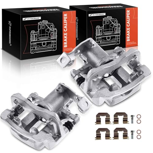 A-Premium Disc Brake Caliper Assembly with Bracket Compatible with Select Hyundai Models - Elantra 2011-2016, Elantra Coupe 2013-2014 - Rear Driver and Passenger Side, 2-PC Set - Image 1