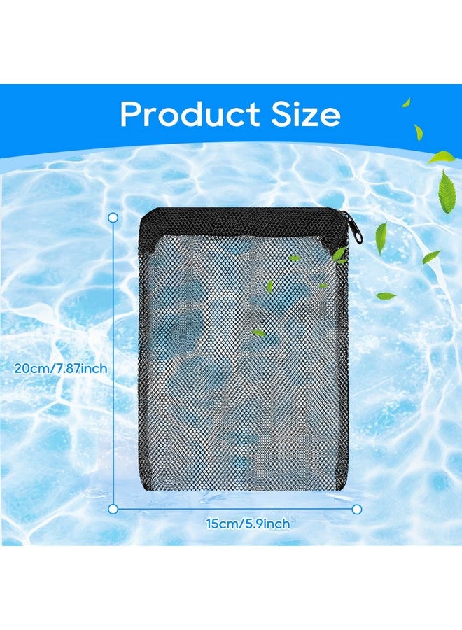 Cunina Cunina Aquarium Filter Media Bags for Aquarium with Zipper, Reusable Strong Polyester Fine Mesh Bag for Activated Carbon, Bio Filter Balls, Ceramic Rings, Filter Stones, Biospheres 8 Pack 7.8" x 5.9"  - Image 2