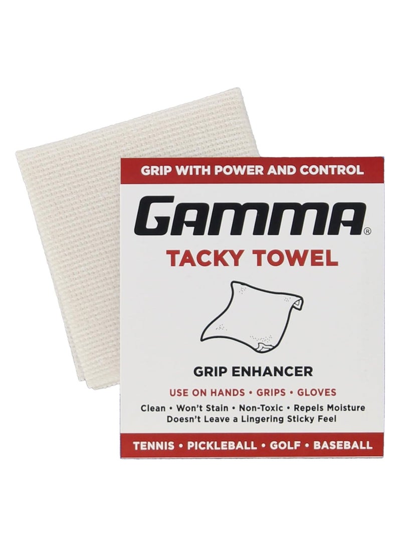 Gamma Tacky Towel Grip Traction Enhancer - Ideal for Tennis, Golf, Baseball, Football, Softball, or Basketball - Image 1