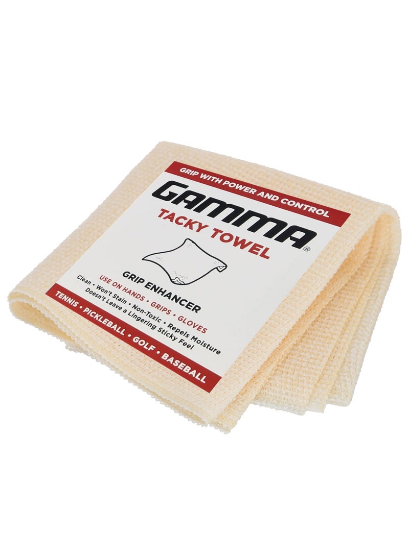 Gamma Sports Tacky Towel Grip Traction Enhancer - Ideal for Tennis, Golf, Baseball, Football, Softball, or Basketball - Image 1