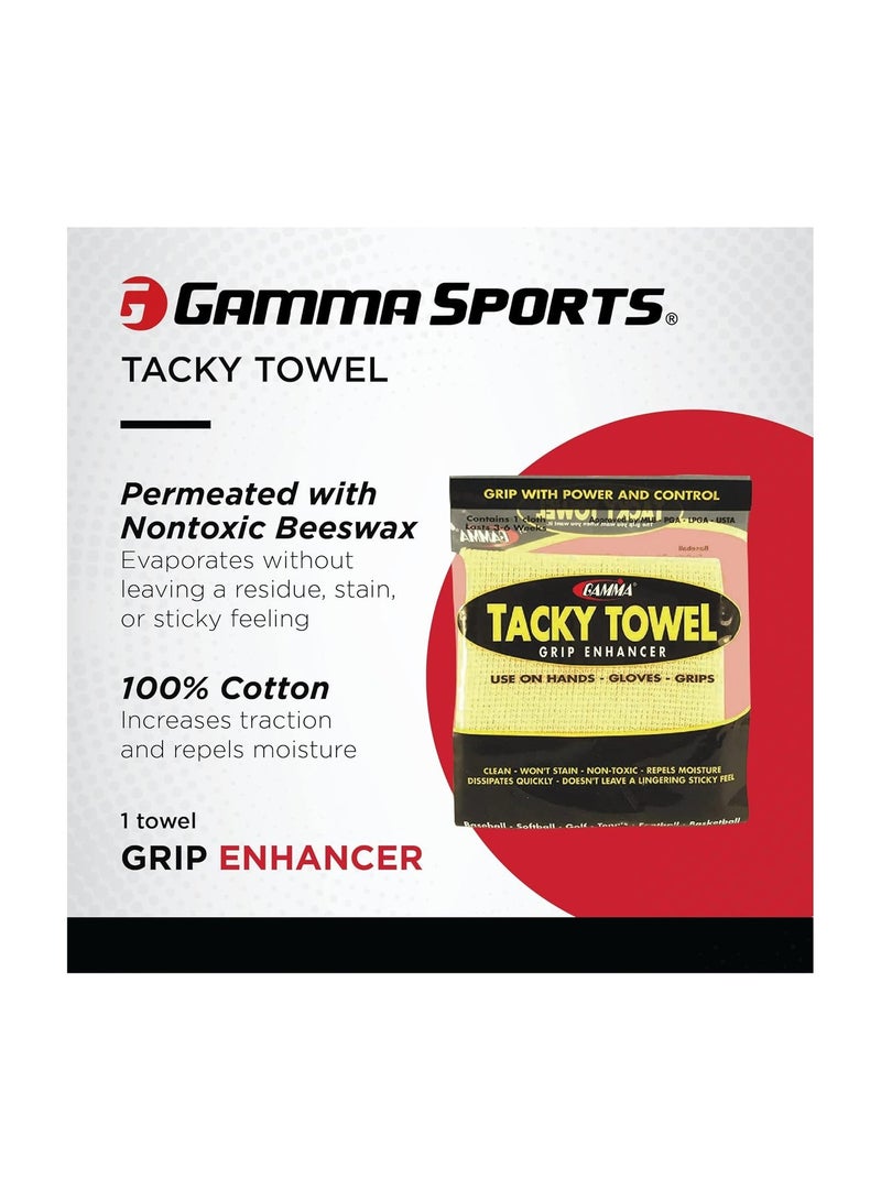 Gamma Sports Tacky Towel Grip Traction Enhancer - Ideal for Tennis, Golf, Baseball, Football, Softball, or Basketball - Image 5