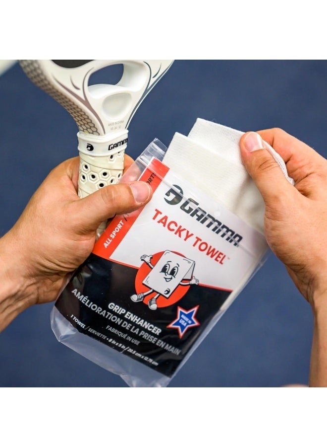 Gamma Sports Tacky Towel Grip Traction Enhancer - Ideal for Tennis, Golf, Baseball, Football, Softball, or Basketball - Image 4
