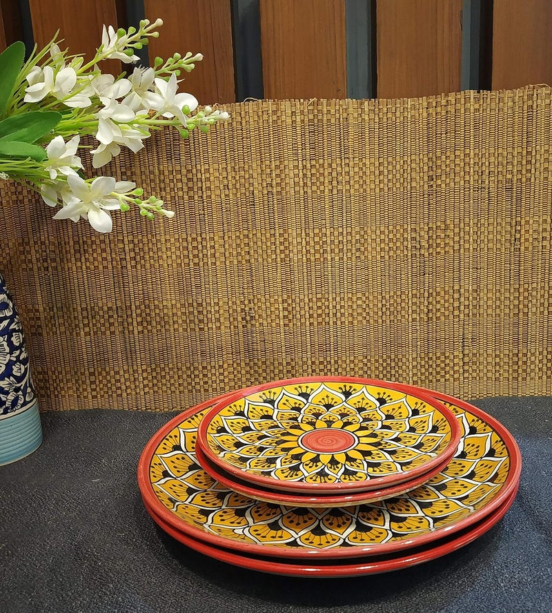 Caffeine Ceramic Handmade Orange Morocco Breakfast Combo (5 pcs) - Image 2
