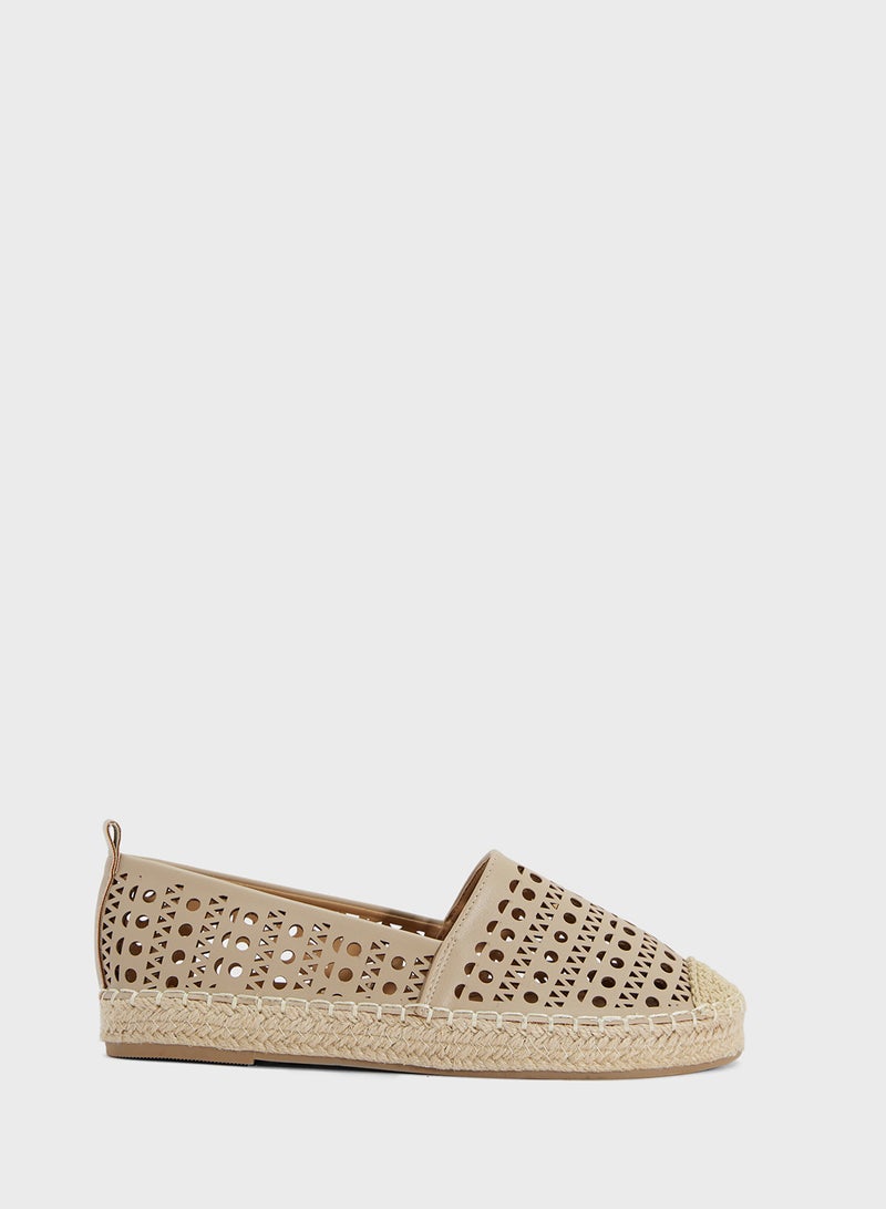 ELLA Laser Cut Espadrille  - Image 1