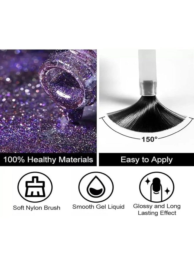 Bolt Bee 7.5ML Silver Cat Eye Gel Nail Polish | Galaxy Magnetic Gel Paint for Nail Art | UV/LED Soak-Off Gel Lacquer | Strong Cat Eye Effect with Magnet for Home & Salon - Image 4
