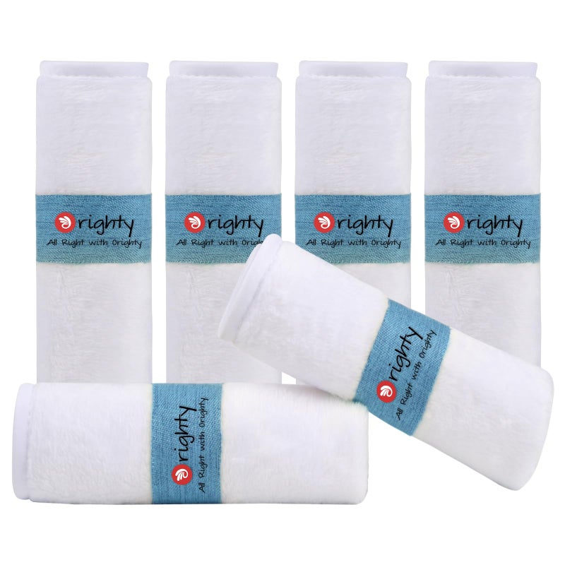 Orighty Baby Washcloths 6 Pack Ultra Soft Flannel for Delicate Skin Baby Wash Cloths for Newborns  Infants MultiPurpose Babies Bath Towels Face Towels Face Cloths Babies Registry as Shower