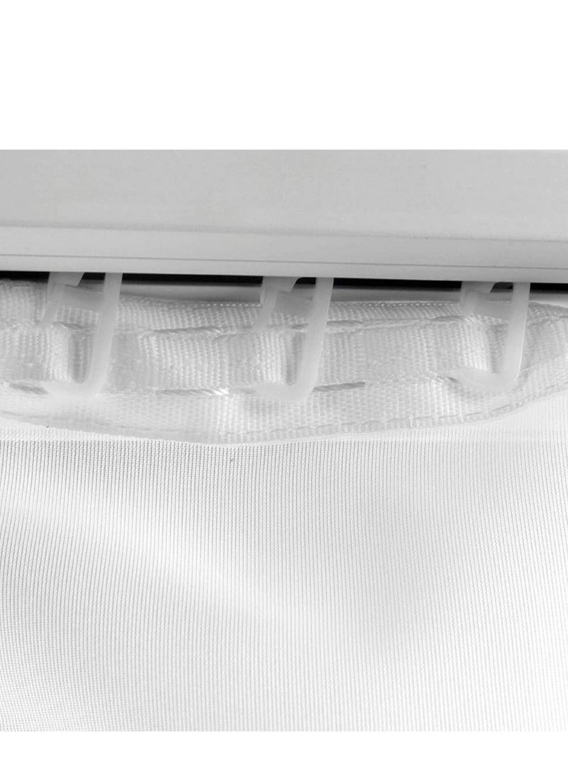 SYOSI - 100 Pcs Curtain Hooks Curtain Rail Track Glider HooksHead Folding Glider Rolling Curtain Clips for Drape Sliding Curtain Hanging Rings Door Curtain for 11mm Curtain Rails - Image 1