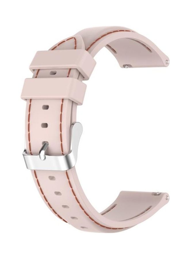 NIBEMINENT Silicone Replacement Strap Watchband For Samsung Galaxy Watch 3 41mm / Active2 Active Gear Sport 20mm Pink - Image 1