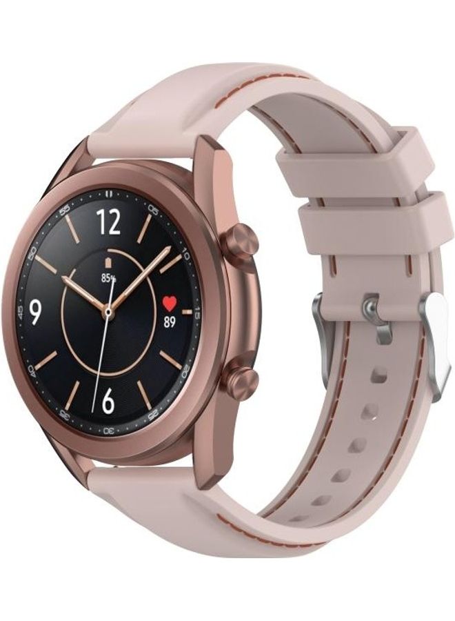 NIBEMINENT Silicone Replacement Strap Watchband For Samsung Galaxy Watch 3 41mm / Active2 Active Gear Sport 20mm Pink - Image 4