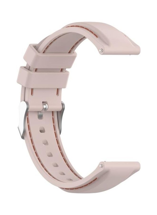 NIBEMINENT Silicone Replacement Strap Watchband For Samsung Galaxy Watch 3 41mm / Active2 Active Gear Sport 20mm Pink - Image 3
