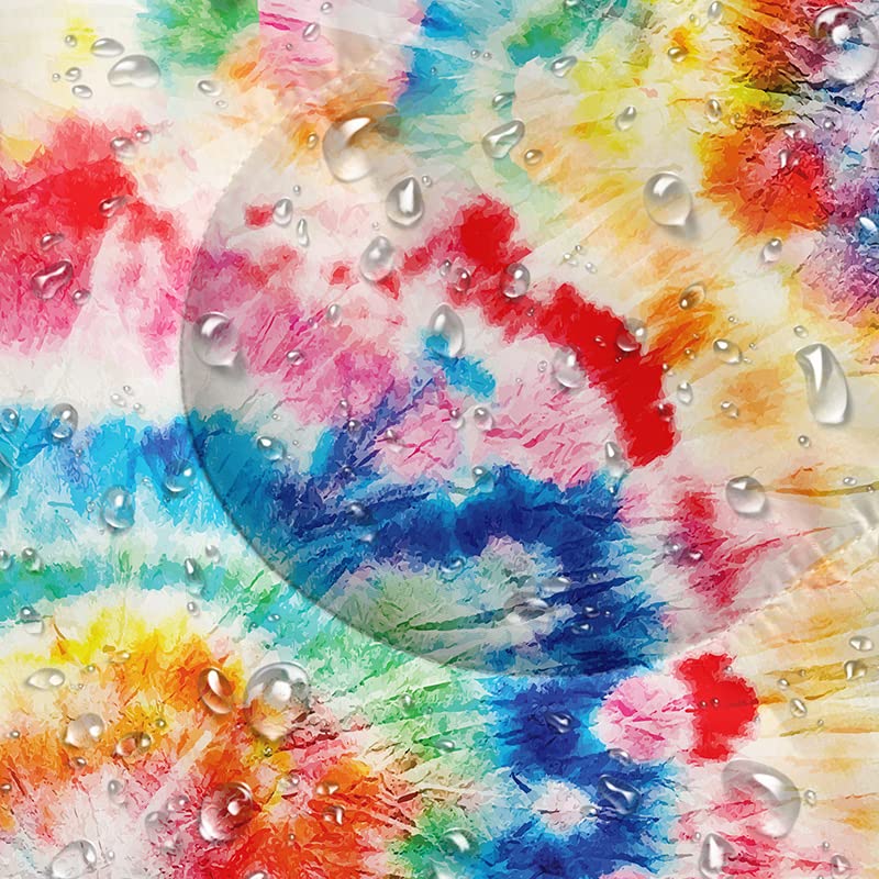 QOOMO Tie Dye Rainbow Printed Camping Sleeping Bags,3 Season Warm & Cool Weather,Lightweight,Waterproof Sleeping Bags for Adults & Kids,Traveling,and Outdoors,Camping Gear Equipment,31x90inch - Image 5
