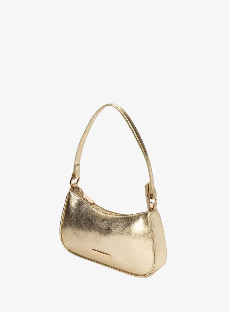 Bata Gold Minimal Shoulder Bag for Women | Best Price UAE