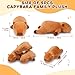Auspicious beginning 5 PCS Capybara Plush Stuffed Animal FamilyCapybara Plush 20 Large Mommy Plushies with 4 Baby Plushie Toy for Kids Kawaii Body Pillow Christmas Birthday Gifts for Kids Boys Girls - Image 4