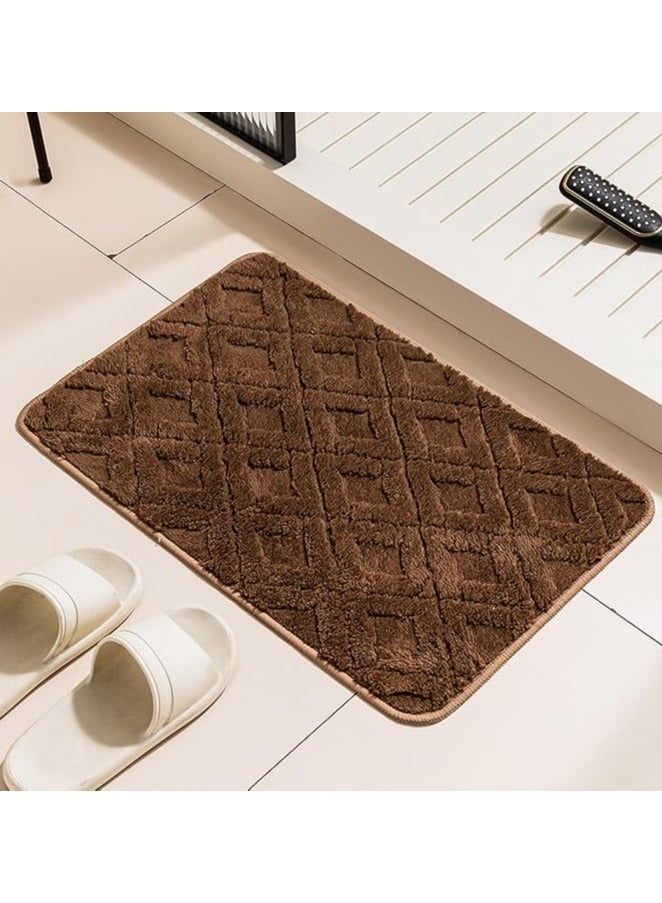 تايكوم سجاد حمام 38 × 58 سم، سجادة استحمام من الألياف الدقيقة الناعمة غير القابلة للانزلاق، قابلة للغسل في الغسالة، سريعة الجفاف، سجاد حمام فائق الجودة لحوض الاستحمام والحمام والدش