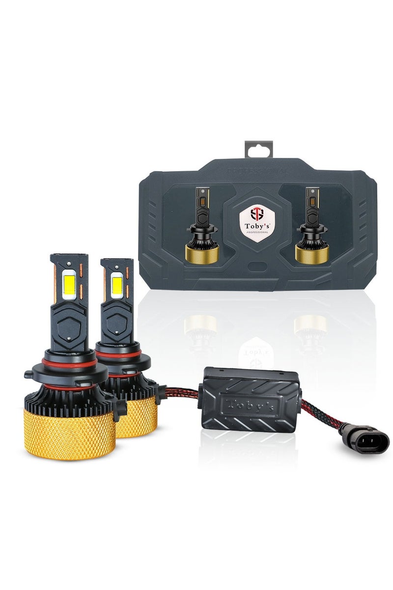 توبيز مصابيح أمامية LED فائقة السطوع EC-75 H11 من توبي، قطعتان، 15000 لومن، 150 واط/زوج، مقاومة للماء IP65، تبريد مزدوج من أنابيب النحاس، وناقل حركة ذكي للقيادة الليلية الشاقة - Image 1