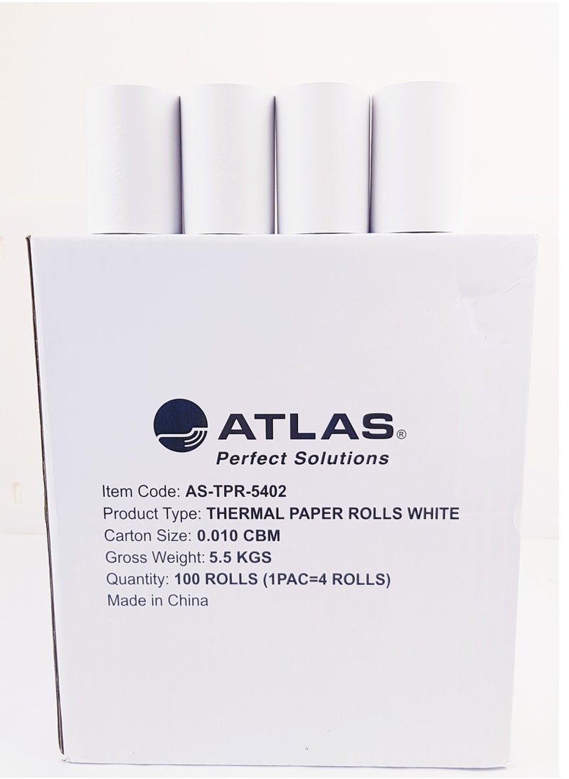 ATLAS - 100-Piece Thermal Paper Roll For Visa Machine - Image 1