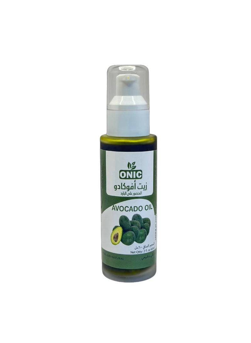ONIC Avocado Oil from ONIC – Ideal for Dry Skin and Damaged Hair | Enhances Softness and Elasticity | Multipurpose Natural Oil | Rich in Vitamins and Antioxidants | For Moisturizing Skin and Nourishing Hair | Light and Fast Absorbing | No Additives - Image 1