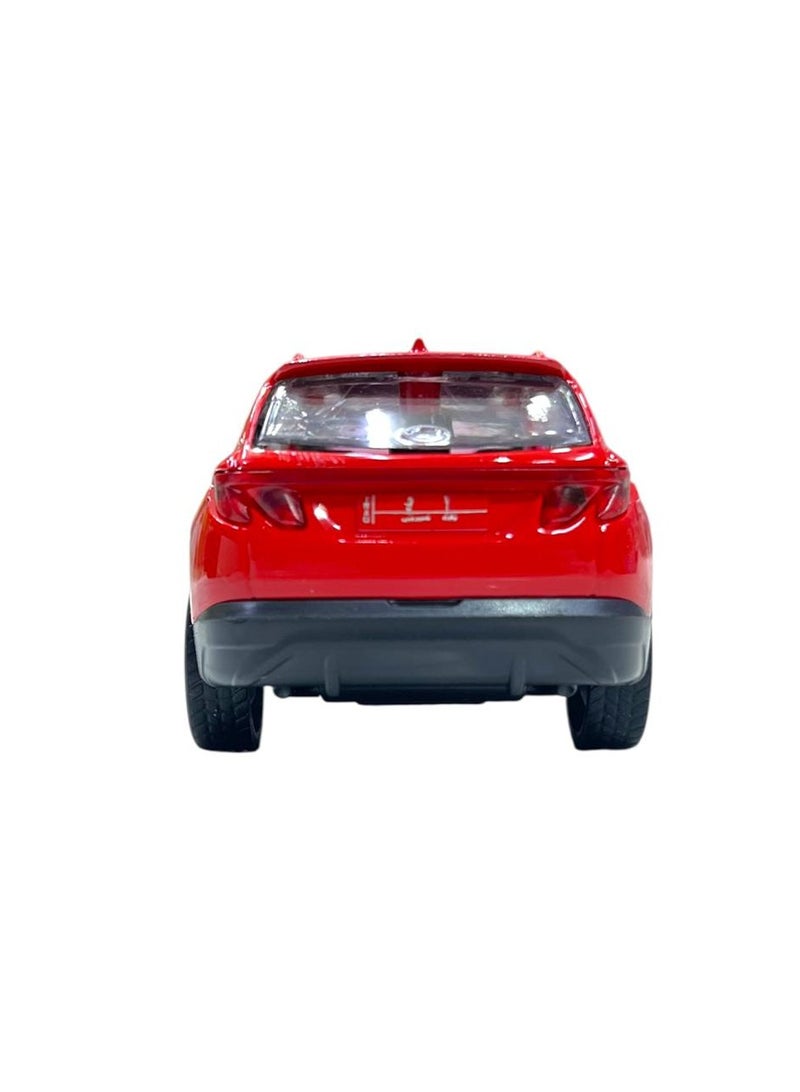 Tucson SUV Die cast 1:36 Scale Model With Lights and Sound – Alloy Children’s Sports Model Car Die-Cast Metal Toy Hyundaaii Car – Front Doors Open red - Image 3