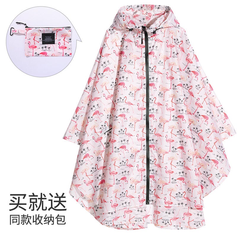 Manufacturer Consignment Japanese And Korean Fashion Thin Cloak Adult Men And Women Raincoat Poncho Backpack Cycling - Image 1